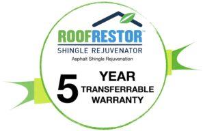 Your asphalt shingle treatment comes with a 5 year transferrable warranty.